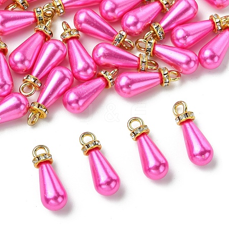 30Pcs ABS Plastic Imitation Pearl Pendants KY-YW0002-16B-1