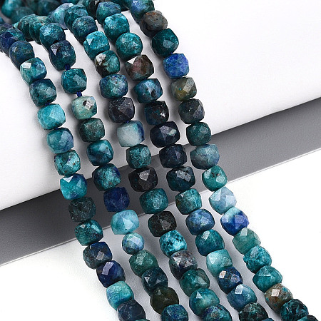 Natural Chrysocolla and Lapis Lazuli Beads Strands G-T141-65-1