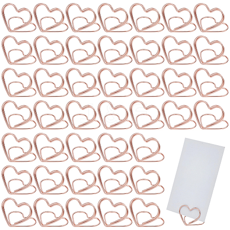 32Pcs Mini Iron Place Card Holders ODIS-SP0001-08RG-1