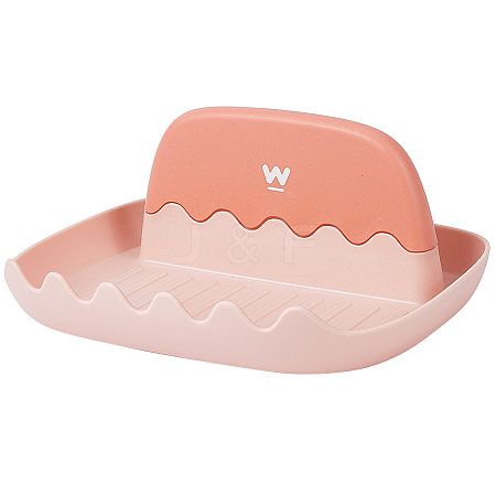 Two Tone Plastic Tableware Storage Holder AJEW-WH0470-23A-1