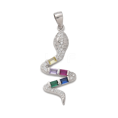 925 Sterling Silver Zodiac Snake Pendants STER-D300-20P-1