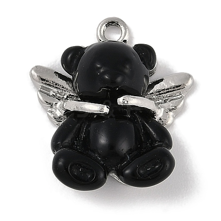 Platinum Alloy Resin Pendants FIND-U017-05P-01-1