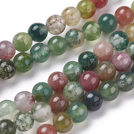 Natural Indian Agate Bead Strands G-A130-3mm-K12-1