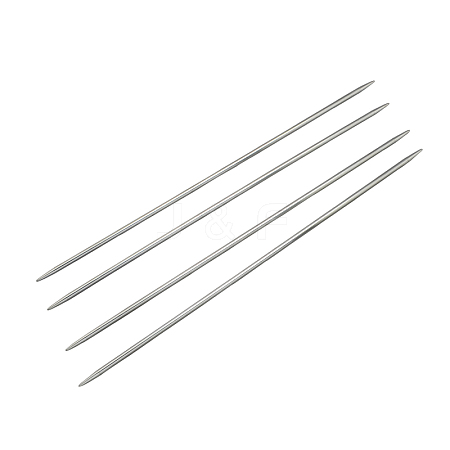 Tarnish Resistant Stainless Steel Double Pointed Knitting Needles(DPNS) TOOL-R044-240x2.75mm-1