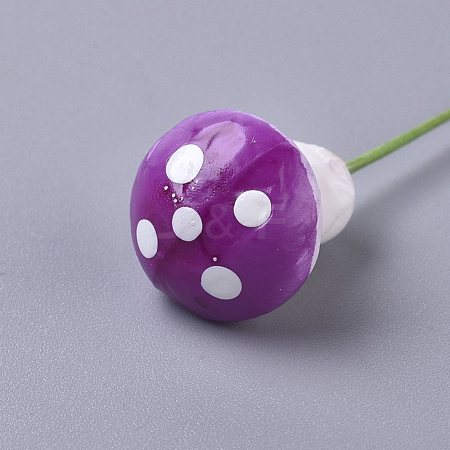 Artificial Plant Foam Colored Mushrooms AJEW-WH0109-85H-1