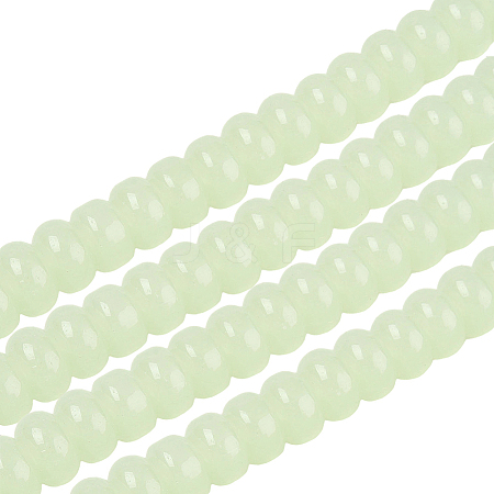 3 Strands Imitation Jade Glass Beads GLAA-PA0001-36B-05-1
