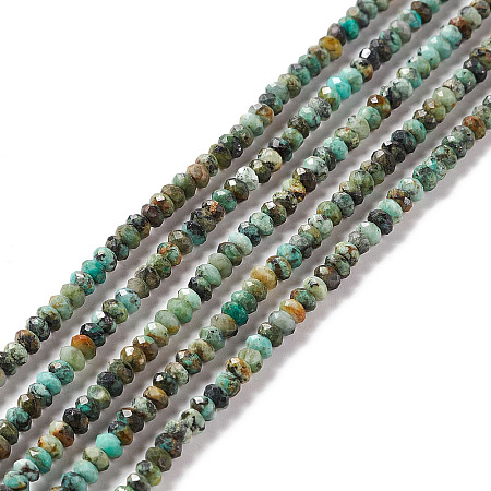 Natural African Turquoise(Jasper) Beads Strands G-F717-02A-01-1