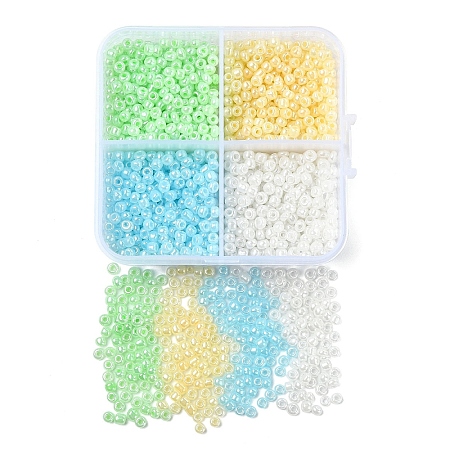 72G 4 Colors Glass Seed Beads SEED-YW0002-75B-1