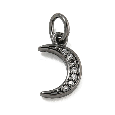 Brass Cubic Zirconia Pendants KKB-L215-046B-1