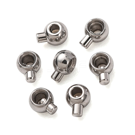 304 Stainless Steel Crimp Beads X-STAS-A151-05P-1