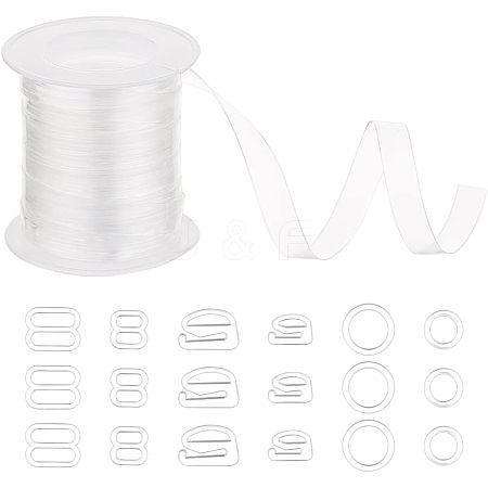   180Pcs 6 Style Plastic Buckles FIND-PH0006-92-1