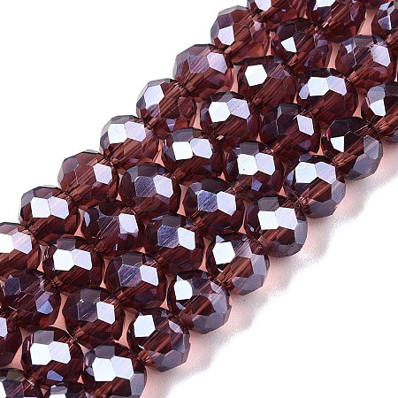 Electroplate Glass Beads Strands EGLA-A044-T6mm-A13-1