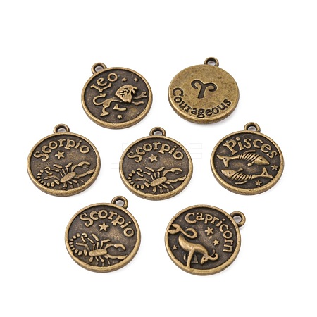 Tibetan Style Alloy Pendants PALLOY-E196-AB-NF-1