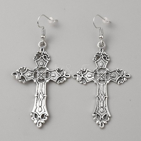 Bohemia Alloy Dangle Earrings for Women EJEW-WH0009-42C-1