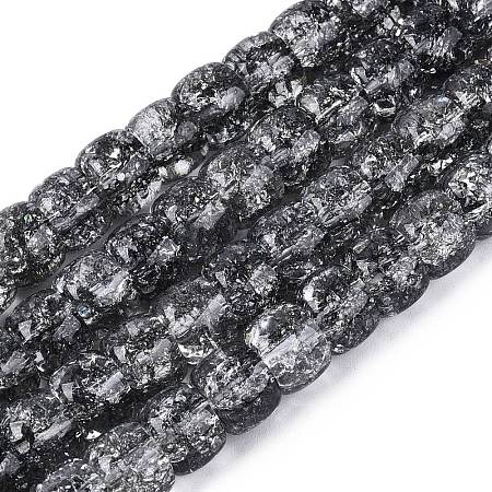 Crackle Transparent Glass Beads Strands GLAA-N069-03A-01-1