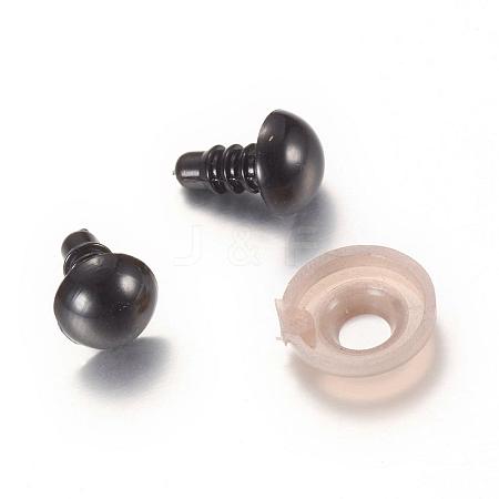 Craft Plastic Doll Eyes Stuffed Toy Eyes X-DIY-R039-22mm-07-1