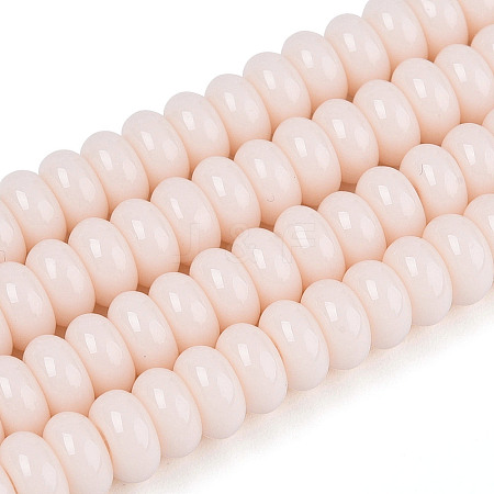 Opaque Spray Painted Glass Beads GLAA-ZX008-6mm-18H-1