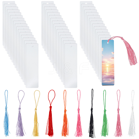 50Pcs 10 Colors Polyester Tassel Decorations OCOR-WR0001-74-1