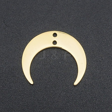 201 Stainless Steel 2-Loop Link Charms STAS-N090-LA039-2-G-1