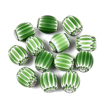 Handmade Millefiori Glass Barrel Beads LS-LA-N002-18A-1