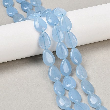 Natural White Jade Beads Strands G-Z105-B01-01B-1
