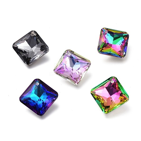 Glass Rhinestone Pendants RGLA-A024-D03-M1-1