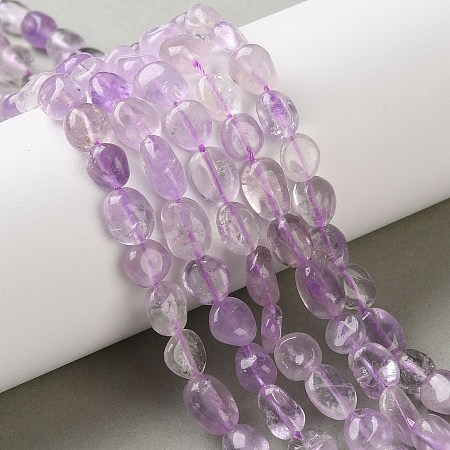 Natural Lavender Amethyst Beads Strands G-C268-A03-8x10mm-1