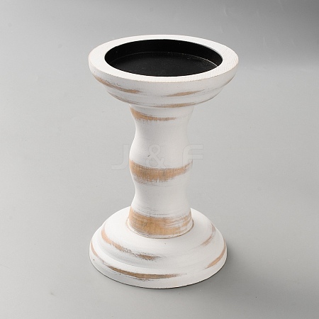 Wooden Candlestick DIY-WH0308-813B-1