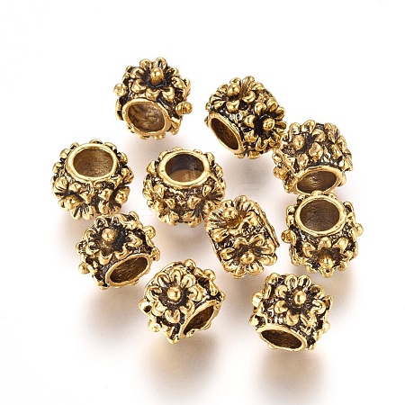 Cadmium Free & Nickel Free & Lead Free Alloy European Beads PALLOY-J218-199AG-NR-1