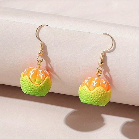 Alloy Food Model Dangle Earrings PW-WG867B3-11-1