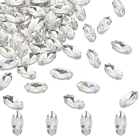 80Pcs Sew on Rhinestone DIY-MA0005-55C-1
