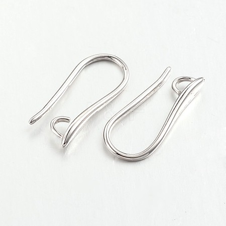 Brass Earring Hooks for Earring Designs X-KK-M142-02P-RS-1