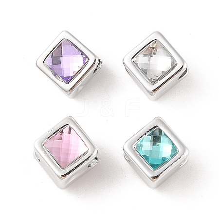 Opaque Acrylic with Rhinestone Beads OACR-Z020-02A-1