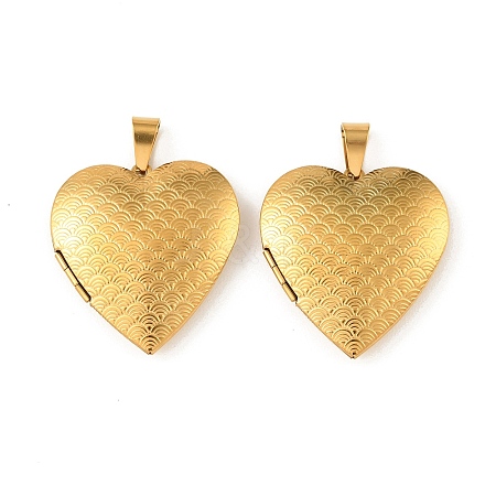 316 Stainless Steel Locket Pendants STAS-K321-27G-1