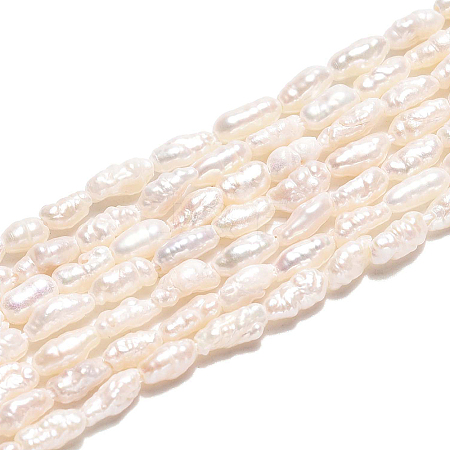 1 Strand Natural Cultured Freshwater Pearl Beads Strands PEAR-PA0001-14-1