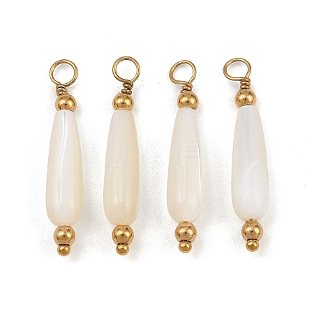 Natural Freshwater Shell Pendants SH-CBA5EEC-15G-1