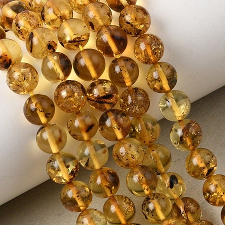Natural Amber Beads Strands G-K376-H03-01-1