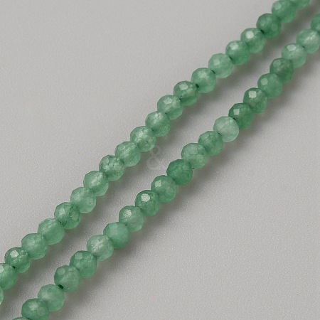 Natural Green Aventurine Beads Strands G-TAC0016-09-1