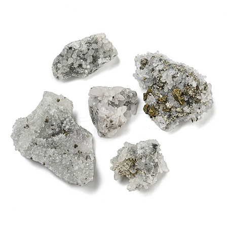 Nuggets Raw Rough Natural Quartz Crystal & Chalcopyrite Collections G-S379-01-1