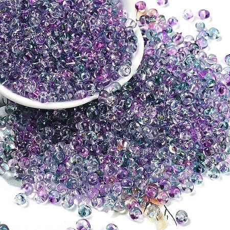 6/0 Spray Paint Glass Seed Beads SEED-H003-11M-1