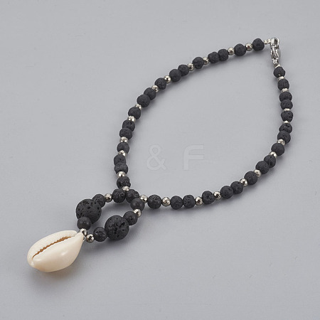 Cowrie Shell Anklets AJEW-AN00241-1