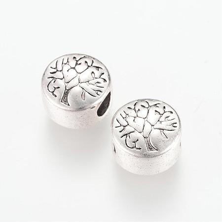 Tibetan Style Alloy European Beads TIBEB-Q067-25AS-NR-1