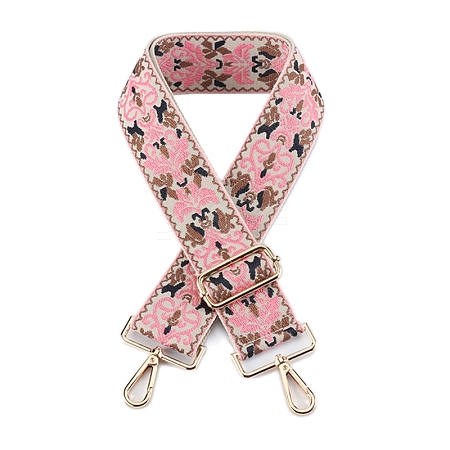 Flower Pattern Nylon Canvas Handbag Webbing Bag Straps PW-WG871BD-07-1