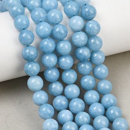 Dyed Natural White Jade Beads Strands GG-CBAD029-A05-8mm-1