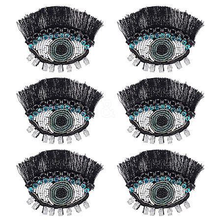 Evil Eye with Eyelash Appliques DIY-WH0401-32-1