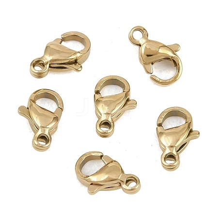 304 Stainless Steel Lobster Claw Clasps STAS-D218-01G-03-1