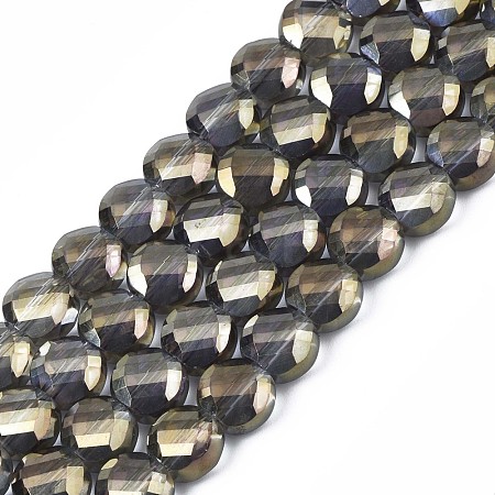 Electroplate Glass Beads Strands EGLA-Q098-A07-1