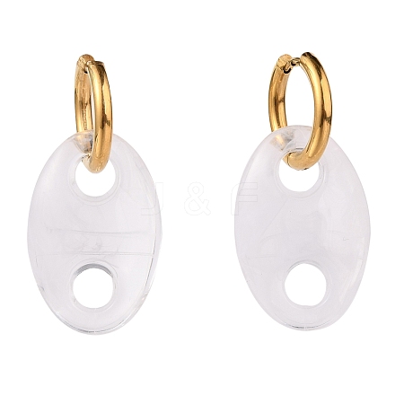 304 Stainless Steel Huggie Hoop Earrings EJEW-JE04340-02-1