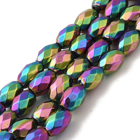 Electroplated Strong Magnetic Synthetic Hematite Beads Strands G-P518-02G-1