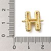 Brass Micro Pave Cubic Zirconia Links KK-I717-04H-3